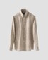 Eton Italian Woven Linnen Twill Button Down Shirt Light Brown