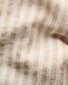 Eton Italian Woven Wide Striped Organic Lightweight Linen Shirt Beige