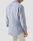 Eton Italian Woven Wide Striped Organic Lightweight Linen Shirt Blue