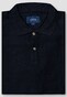 Eton Jacquard Diamond Pattern Filo di Scozia Cotton Polo Navy