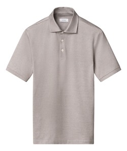 Eton Jacquard Filo di Scozia Polo Shirt Bruin