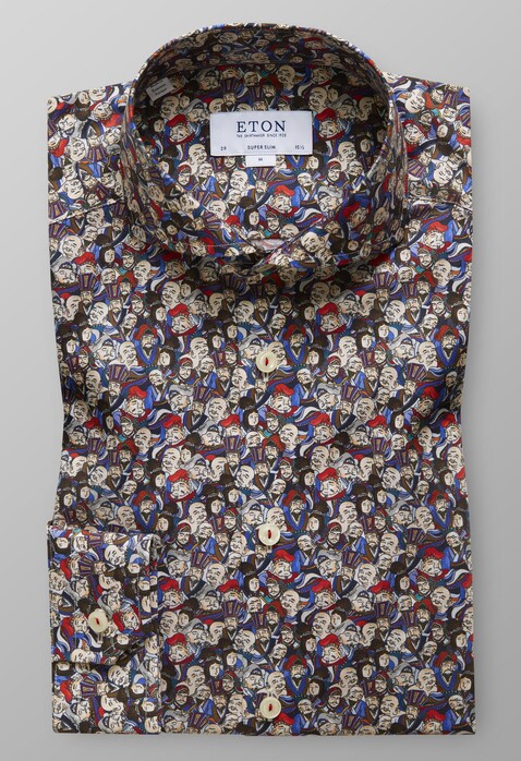 Eton Japanese Design Shirt Overhemd Multicolor