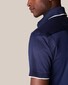 Eton Jersey Polo Shirt Filo Di Scozia Donker Blauw