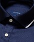 Eton Jersey Polo Shirt Filo Di Scozia Donker Blauw