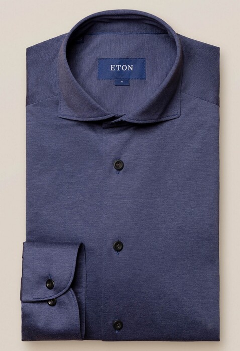 Eton Jersey Uni Shirt Dark Evening Blue