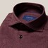 Eton Jersey Wide Spread Shirt Overhemd Burgundy