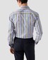 Eton John’s Shirt Multi Stripe Organic Cotton Signature Poplin Overhemd Paars-Multi