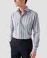 Eton John’s Shirt Multi Stripe Organic Cotton Signature Poplin Purple-Multi