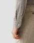 Eton Katoen Linnen Wide-Spread Collar Mother of Pearl Buttons Overhemd Donker Groen