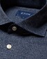 Eton King Knit Filo di Scozia Overhemd Dark Navy