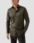 Eton King Knit Foli di Scozia Cotton Horn Effect Buttons Overhemd Donker Groen