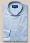 Eton King Knit Striped Herringbone Fine Filo di Scozia Cotton Overhemd Licht Blauw