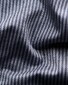 Eton King Knit Striped Herringbone Fine Filo di Scozia Cotton Overhemd Navy