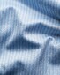 Eton King Knit Striped Herringbone Fine Filo di Scozia Cotton Shirt Light Blue