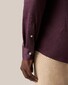 Eton King Knit Wide Spread Collar Overhemd Donker Paars