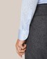Eton King Knit Wide Spread Collar Overhemd Licht Blauw
