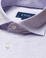 Eton King Knit Wide Spread Collar Overhemd Paars