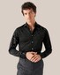Eton King Knit Wide Spread Collar Shirt Black