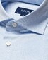 Eton King Knit Wide Spread Collar Shirt Light Blue