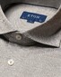 Eton King Knit Wide Spread Filo di Scozia Cotton Overhemd Groen