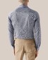 Eton King Knit Wide Spread Filo di Scozia Cotton Shirt Navy