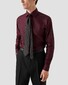 Eton King Oxford Luxury Basketweave Texture Shirt Dark Red