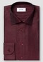 Eton King Oxford Luxury Basketweave Texture Shirt Dark Red