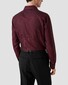 Eton King Oxford Luxury Basketweave Texture Shirt Dark Red