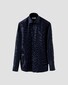 Eton King Oxford Luxury Basketweave Texture Shirt Navy