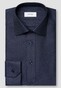 Eton King Oxford Luxury Basketweave Texture Shirt Navy