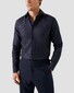 Eton King Oxford Luxury Basketweave Texture Shirt Navy