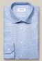 Eton King Twill 3D Check Pattern Mother of Pearl Buttons Overhemd Licht Blauw