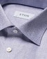 Eton King Twill 3D Check Pattern Mother of Pearl Buttons Overhemd Licht Paars