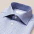 Eton King Twill 3D Plaid Shirt Navy