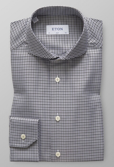 Eton King Twill Shirt Grey
