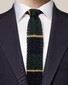 Eton Knitted Color Block Tie Dark Green-Navy