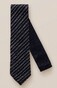 Eton Knitted Cotton Stripe Tie Navy