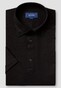 Eton Knitted Piqué Matte Buttons Natural Flex Poloshirt Black