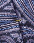 Eton Large Paisley Pattern Silk Tie Navy
