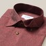 Eton Lichtweight Flannel Contrast Shirt Burgundy