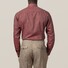 Eton Lichtweight Flannel Contrast Shirt Burgundy
