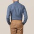 Eton Lichtweight Flannel Contrast Shirt Navy
