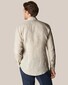 Eton Lightweight Albini Linen Garment Wshed Shirt Light Brown