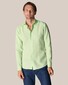 Eton Lightweight Albini Linen Garment Wshed Shirt Light Green