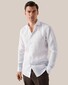 Eton Lightweight Albini Linen Garment Wshed Shirt White
