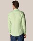 Eton Lightweight Albini Linnen Garment Wshed Overhemd Licht Groen