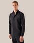 Eton Lightweight Albini Linnen Garment Wshed Overhemd Zwart