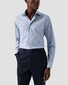 Eton Lightweight Cotton Tencel Lyocell Textured Oxford Weave Overhemd Donker Blauw