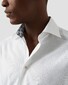 Eton Lightweight Cotton Tencel Lyocell Textured Oxford Weave Overhemd Wit