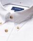 Eton Lightweight Denim Contrast Button Shirt White